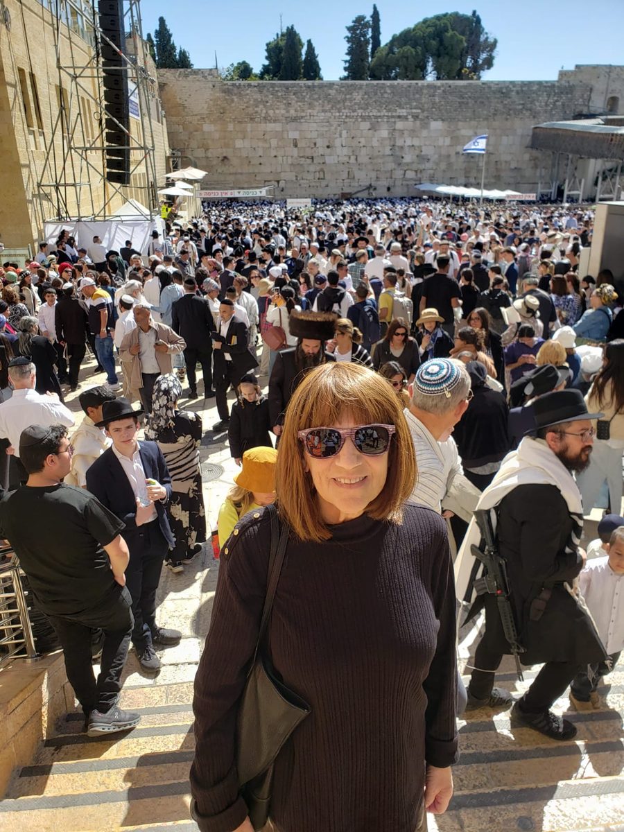 Carol Bell accompanying a client on a private trip